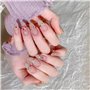 Guyode 5 Pièces Fleurs Séchées 3d pour Nail Art Decoration Ongles Nail Art 5 Couleurs Deco Ongle D'autocollants L'art des Ongles