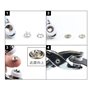 ZYEKIU Ensemble 3 Pièces Rabot Bois Plaqueuse de Chant Araseur de Chant Oupeur Chant pour Placage Avec 2 Lame Rechange Portable 