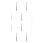 10 Ensemble de Poinçon de couture crochet conique toile artisanat aiguille remplaçable semelle polyvalente broche