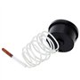 Uokoki Thermomètre à cadran 52 mm Capillaire Indicateur de température avec capteur 1.5m 0-120 degré centigrade pour mesurer l'e