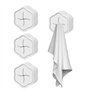 Lot de 4 porte-torchons sans perçage - Porte-serviettes de cuisine - Crochet porte-serviettes ABS - Design simple et élégant