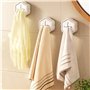Lot de 4 porte-torchons sans perçage - Porte-serviettes de cuisine - Crochet porte-serviettes ABS - Design simple et élégant