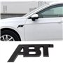 GEFIRE ABT 3D Metal Lineautocollant Voiture Tête Emblème Badge Chrome Autocollant Décoration Emblèmes Auto