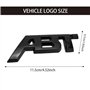 GEFIRE ABT 3D Metal Lineautocollant Voiture Tête Emblème Badge Chrome Autocollant Décoration Emblèmes Auto, 3D Autocollant Métal