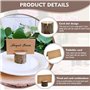PEALOVCOM 24 PCS Porte Carte de Table en Bois Support Carte de Visite Bois Naturel Support Photo Carte Porte Nom Table Bois Port
