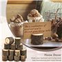 PEALOVCOM 24 PCS Porte Carte de Table en Bois Support Carte de Visite Bois Naturel Support Photo Carte Porte Nom Table Bois Port