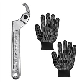 PEALOVCOM Clé à Ergot Articulée en Acier au Chrome Vanadium 35mm Clé à Ergot Réglable Clé à Ergot Velo Clé à Ergot Moto Crochet