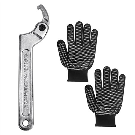 PEALOVCOM Clé à Ergot Articulée en Acier au Chrome Vanadium 35mm Clé à Ergot Réglable Clé à Ergot Velo Clé à Ergot Moto Crochet