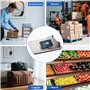 KUAIVO Balance postale numérique haute précision avec fonction maintien/tare, pour bagages, colis, entrepôt, 2 piles AAA et câbl