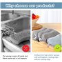 Eponge Lavable Double Face, 10 Pièces Eponges Lavables Reutilisables, Eponges Lavables Fibres 16 * 9cm pour Vaisselle et Pot Net