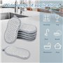 Eponge Lavable Double Face, 10 Pièces Eponges Lavables Reutilisables, Eponges Lavables Fibres 16 * 9cm pour Vaisselle et Pot Net