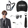 6 Pièces Agent Costume Accessoires