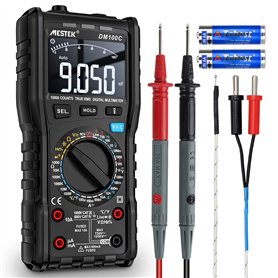 Multimètre Numérique Testeur Electrique Professionnel TRMS MESTEK Courant Tension AC DC Automatique/Manuelle Ture-RMS Températur