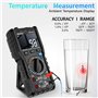 Multimètre Numérique Testeur Electrique Professionnel TRMS MESTEK Courant Tension AC DC Automatique/Manuelle Ture-RMS Températur