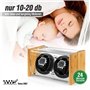 Watch Winder Smith Remontoir en bambou pour 2 grandes montres automatiques pour homme, Naturel.