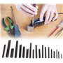 BIGP 450 PCS Assortiment de Goupilles élastiques Acier, Φ 2.0-10 mm Kit D'assortiment D'épingles à Ressort Fendue en Acier Inoxy