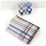 HOULIFE Homme Mouchoir en 100% Coton Doux avec Classique Carreaux pour Mariage Soirée Business Lot de 9 Pièces,Multicolor,Multic