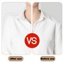 SPRHR 4 Paires Epaulettes Femme en Éponge Respirante, Épaulettes Autocollantes avec Velcro, Épaulettes Amovibles pour Soulager l