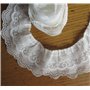 5 metres 3 couches en organza plissé Réuni en maille Bordure en dentelle ruban Blanc Edge 65 mm Bordure garnitures Tissu vintage