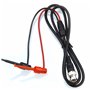 Oiyagai Câble Testeur BNC Mâle à Q9 avec Pinces Crocodile Rouge et Noir 1,1m/3,6ft
