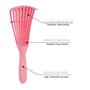 peigne démêlant pour cheveux crépus de type 3A à 4C