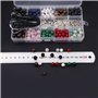 Colle 418pcs Perles Pierre Naturelle pour Fabrication de bijoux, 8mm Perles Rondes pour bijoux, kit bricolage pour Bracelet, Bou
