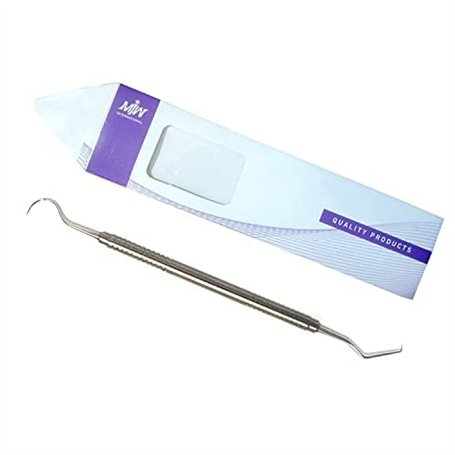 Crochet de sélection à double extrémité en acier inoxydable pour cure-dents d'exploration de dents d'hygiène buccale
