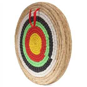 dostyle Cible de tir à l'arc traditionnelle en paille - Diamètre : 50 cm - Vert