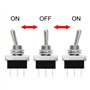 Heschen Métal Interrupteur à bascule Flick Flip 12 V 25 A Spdt on/off/on 3 position 3 broches pour éclairage de tableau de bord 