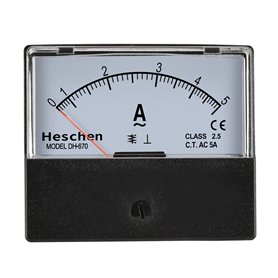 Heschen rectangle Panneau monté courant Mètre testeur Ampèremètre Dh-670 AC 0–5 A Classe 2