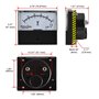 Heschen Voltmètre de circuit électrique, DH-670 DC 0-50 V classe 2.0, panneau 70 x 60 mm