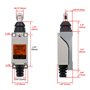 Heschen - Interrupteur Z-8/112 - Rouleau piston parallèle clos No + NC momentané 250VAC 5A CE-Énumérés IP65