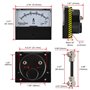 Heschen rectangle Panneau monté courant Mètre testeur Ampèremètre Dh-670 DC 0–100 A 75 MV Shunt Class 2.0 avec