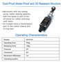 Heschen CNTD Interrupteur de limitation TZ-8104 à levier rotatif 10 A 250 V AC SPDT momentané pour CNC Mill Plasma IP65