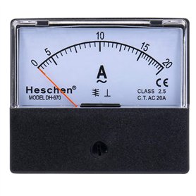 Heschen Ampèremètre DH-670 AC 0-20 A Classe 2.5 Certifié CE