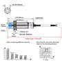 Heschen M18 Capacitif Capteur De Proximité Commutateur, Type de non-bouclier, LJC18A3-B-Z/BY, Détecteur 1-10mm, 10-30VDC 200mA, 
