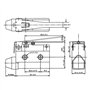 Heschen Interrupteur de fin de course horizontal TZ-7120 Momentray Charnière actionneur AC 380 V 10 A unipolaire