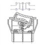 Lot de 2 interrupteurs à bascule Heschen DPDT - 6 connecteurs - Voyant vert lumineux - 16 A 250 VAC