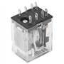 Heschen Gereral - Relais de puissance HH52P-L - Bobine 6 VDC - 5 A 240 VAC/28 VDC DPDT - Bornes à 8 broches - Indicateur LED