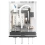 Heschen Gereral - Relais de puissance HH52P-L - Bobine 6 VDC - 5 A 240 VAC/28 VDC DPDT - Bornes à 8 broches - Indicateur LED