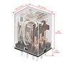 Heschen Gereral HH53P-L Relais de puissance 24 VDC Bobine 5 A 220 VAC/24 VDC 3PDT 11 broches Bornes Indicateur LED