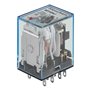 Heschen Gereral MY4NJ Relais de puissance à usage multiple, bobine 220 VAC 3 A, 220 VAC/24 VDC 4PDT Indicateur LED 14 broches te
