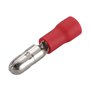 Heschen Lot de 100 connecteurs à sertir mâle et femelle à déconnexion rapide en vinyle isolé 0,5–1,5 mm² (22–16 AWG) Rouge