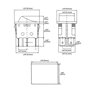 Heschen Lot de 2 interrupteurs à bascule DPDT momentanés 6 bornes 16 A 250 V AC Noir
