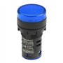 Heschen Lot de 5 voyants lumineux LED 22 mm, AD16-22D/S, 220 VAC 20 mA, couleur de la lumière bleue