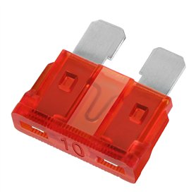 Heschen Lot de 50 fusibles à lame standard ATC-10 pour voiture et camion Rouge 10 A