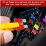 Heschen Lot de 50 fusibles à lame standard ATC-10 pour voiture et camion Rouge 10 A