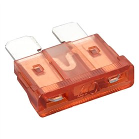 Heschen Lot de 50 fusibles à lame standard ATC-40 pour voiture camion 40 A Ambre