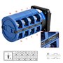 Heschen Commutateur rotatif universel SZW26-63/D404.4 660 V 63 A ON-OFF-ON 3 positions 4 phases 4NO+4NC 16 bornes CE