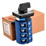 Heschen Commutateur rotatif universel SZW26-63/D404.4 660 V 63 A ON-OFF-ON 3 positions 4 phases 4NO+4NC 16 bornes CE